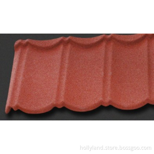 Stone coated steel roofing tiles